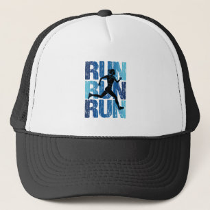 Vintages Runner Girl - Run Run Truckerkappe