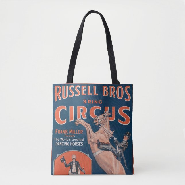 Vintages Russell Brothers Circus Poster. (Vorderseite)