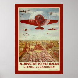 Vintages russisches Propagandaposter Poster