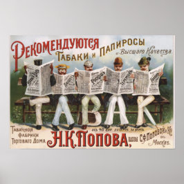 Vintages russisches Werbeplakat Poster