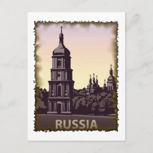 Vintages Russland Postkarte