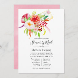 Vintages rustikales Baby oder Brautparty per Mail Einladung