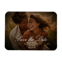 Vintages rustikales Foto Save the Date Verlobung