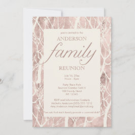 Vintages rustikales Waldstammbaum-Wiedersehen Einladung