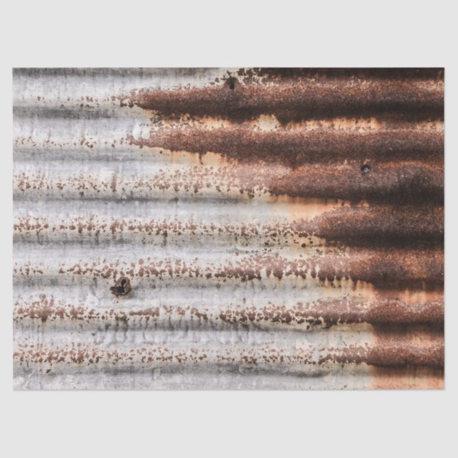 Vintages Rusty Metal Seidenpapier (Vorderseite)