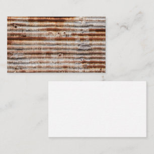 Vintages Rusty Metal Visitenkarte