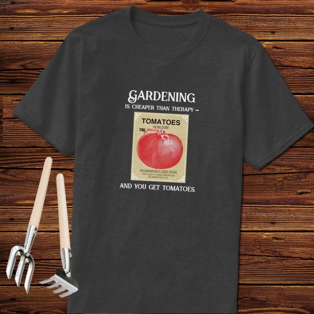 Vintages Saatgut Packgarten Slogan T - Shirt (Von Creator hochgeladen)