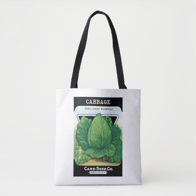 Vintages Saatgutpackungs-Label Art, grüner Kohl (Vorderseite)