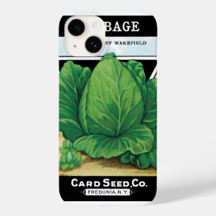 Vintages Saatgutpackungs-Label Art, grüner Kohl Case-Mate iPhone Hülle