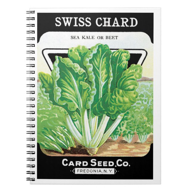 Vintages Saatgutverpackungs-Label Kunst, Schweiz S Notizblock (Vorderseite)