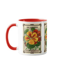 Vintages Saatgutverpackungslabel Art, Nasturtium-B