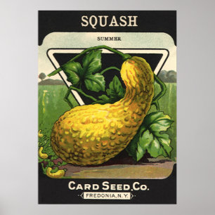 Vintages Saatpacketikett Poster