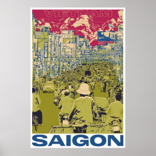 Vintages SaiGon Vietnam Poster