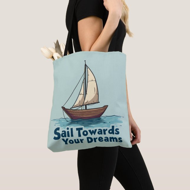 Vintages Sailboat Nautical Inspiration Zitat (Von Nahem)