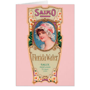 Vintages Salko Florida Water Parfüm Label