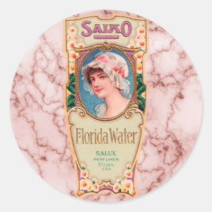 Vintages Salko Florida Water Parfüm Label Runder Aufkleber