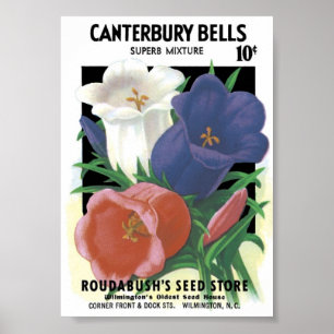 Vintages Samen-Paket Poster