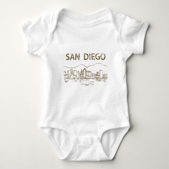 Vintages San Diego Baby Strampler (Vorderseite)