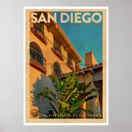 Vintages San Diego Reiseplakat Poster