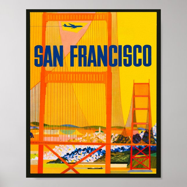 Vintages San Fancisco Travel Poster (Vorne)