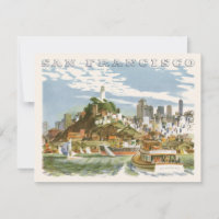 Vintages San Francisco Bay Travel Poster Ferryboat