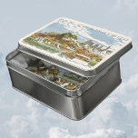 Vintages San Francisco Bay Travel Poster Ferryboat Puzzle<br><div class="desc">Vintage Illustration USA Reiseplakat oder Gepäckschild aus San Francisco,  Kalifornien mit Blick auf die Skyline von der Bucht aus auf ein Fährschiff,  die Stadt und Coit Tower in der Ferne.</div>