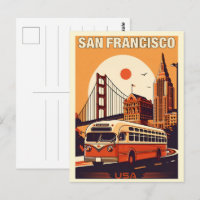 Vintages San Francisco, CA alter Bus auf der Straß