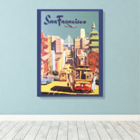 Vintages San Francisco Cable Cars Travel Poster Ar