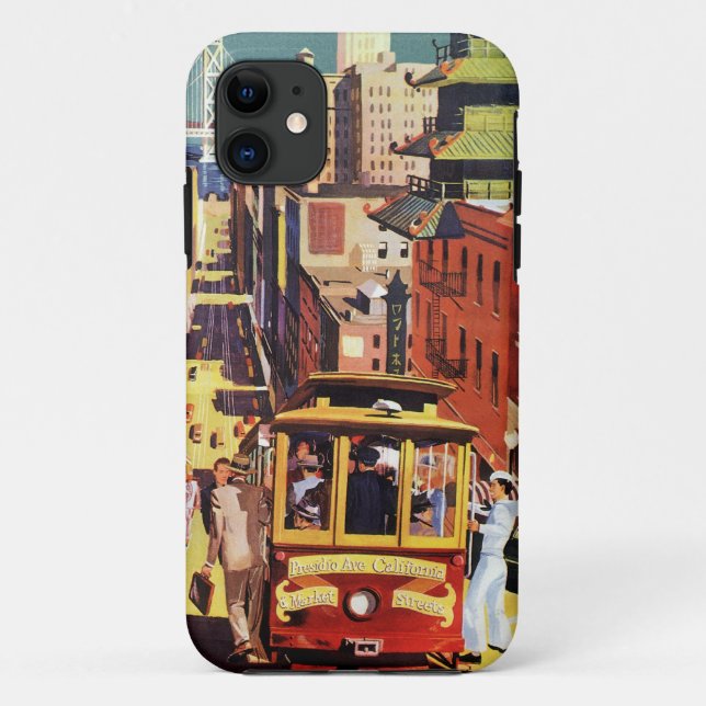 Vintages San Francisco Case-Mate iPhone Hülle (Rückseite)