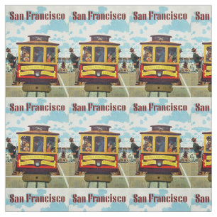 Vintages San Francisco kundengerechtes Gewebe Stoff