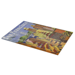 Vintages San Francisco Schneidebrett