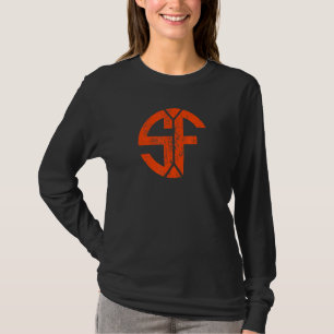 Vintages San Francisco Sf Zuhause Monogram Game Da T-Shirt