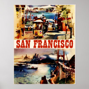 Vintages San Francisco Travel Poster