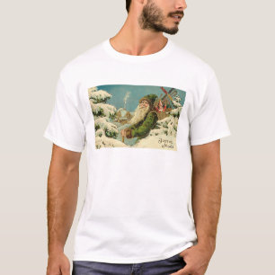 Vintages Sankt- - Joyeux-Weihnachten T-Shirt