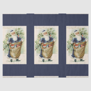 Vintages Sankt-Weihnachten Seidenpapier
