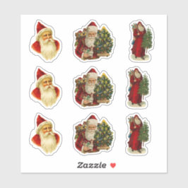 Vintages Santa Crafting Scrapbooking Weihnachts-Se Aufkleber