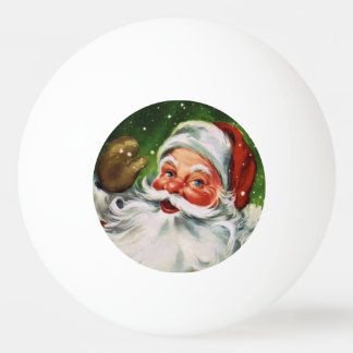 Vintages Santa Face 1 Tischtennisball