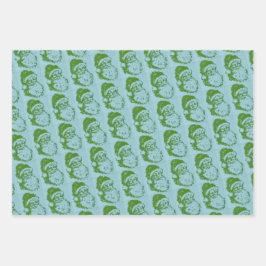 Vintages Santa Wrapping Set Geschenkpapier Set