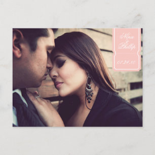 Vintages Save the Date inspiriert Ankündigungspostkarte