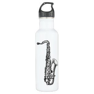 Vintages Saxaphone Trinkflasche