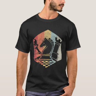 Vintages Schachgeschenk Retro Schachspieler T-Shirt