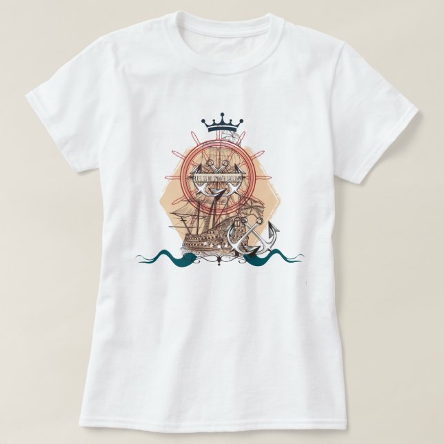 Vintages Schiff T-Shirt (Design vorne)