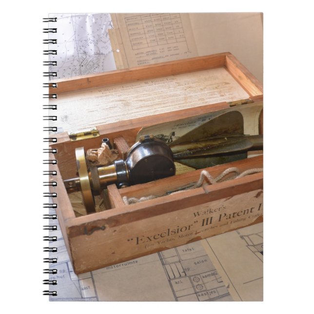 Vintages Schiffsprotokoll Notizblock (Vorderseite)