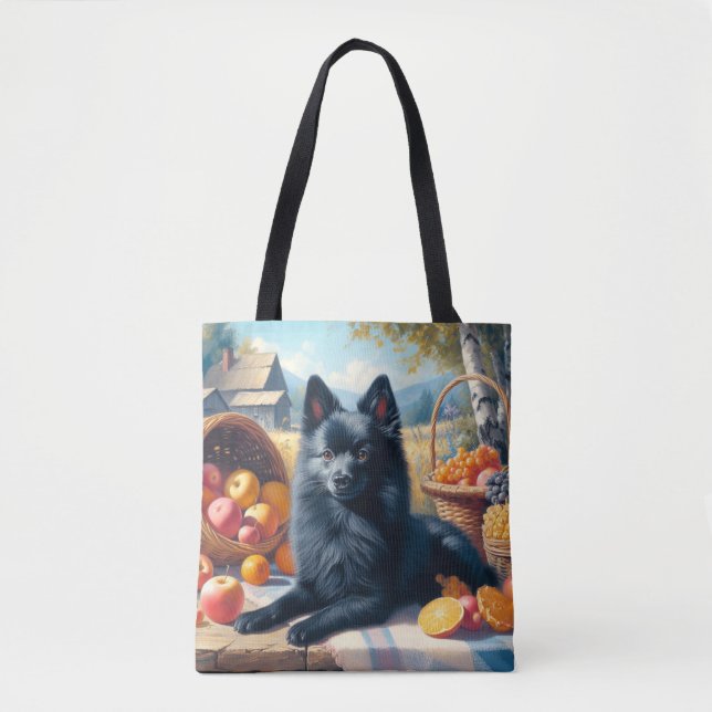 Vintages Schipperke Welpenbild (Vorderseite)