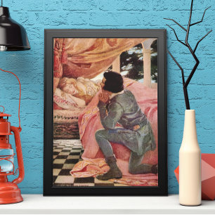 Vintages Schlafen Schönheit von Jessie Willcox Smi Poster