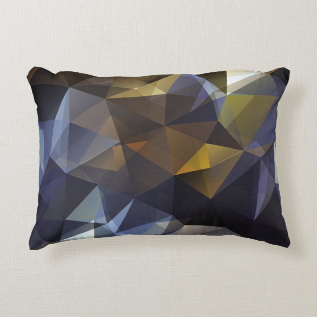 Vintages, schlankes Dreieck mit Diamantstruktur. Dekokissen (Vorderseite)