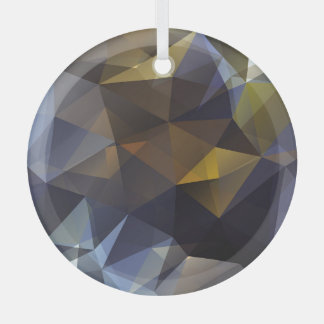 Vintages, schlankes Dreieck mit Diamantstruktur. Ornament Aus Glas