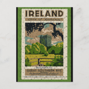 Vintages Schloss Blarney Postkarte