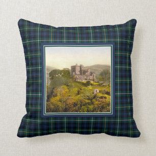 Vintages Schloss Campbell von Argyll Tartan Kissen