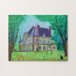 Vintages Schloss Hous Fantastische Bergwelten Puzzle
